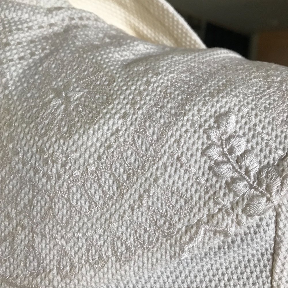 CHRISTIAN LACROIX Jkt Off Wht Creme Embroidered 6